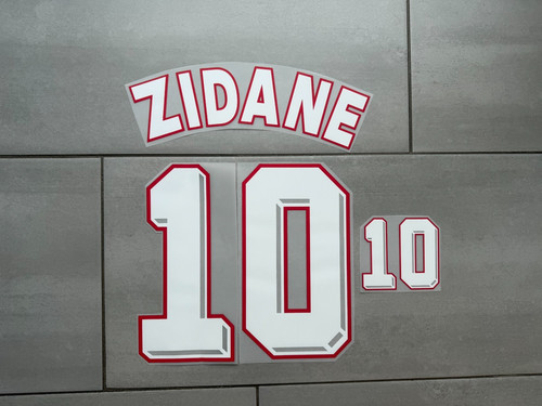 Flocage zidane blanc 1998 - flocage,